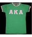 ΑΚΑ AKA Ringer Tee with Sewn Satin Tackle Twill Letters