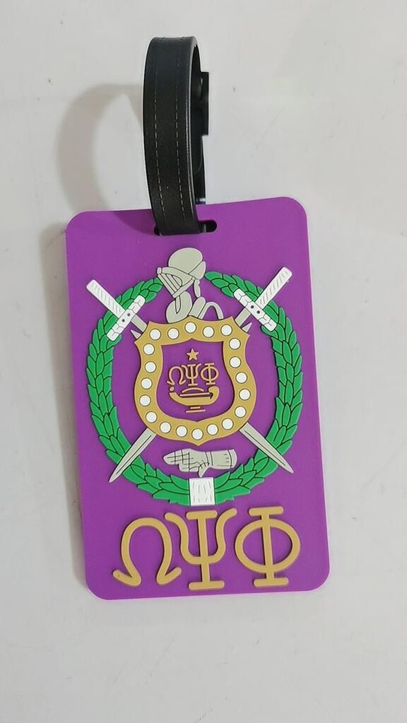 ΩΨΦ OPP PVC Luggage Tag  w/ Shield (*IS) (FA24)