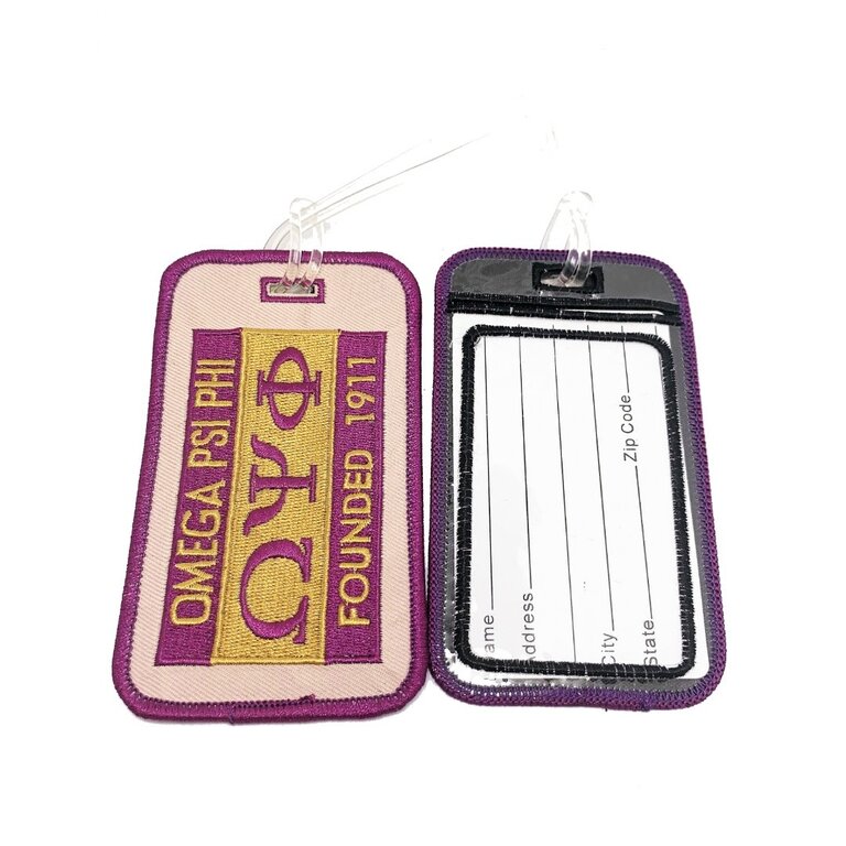 ΩΨΦ OPP 1911 Embroidery Luggage Tag (*IS)(FA24)