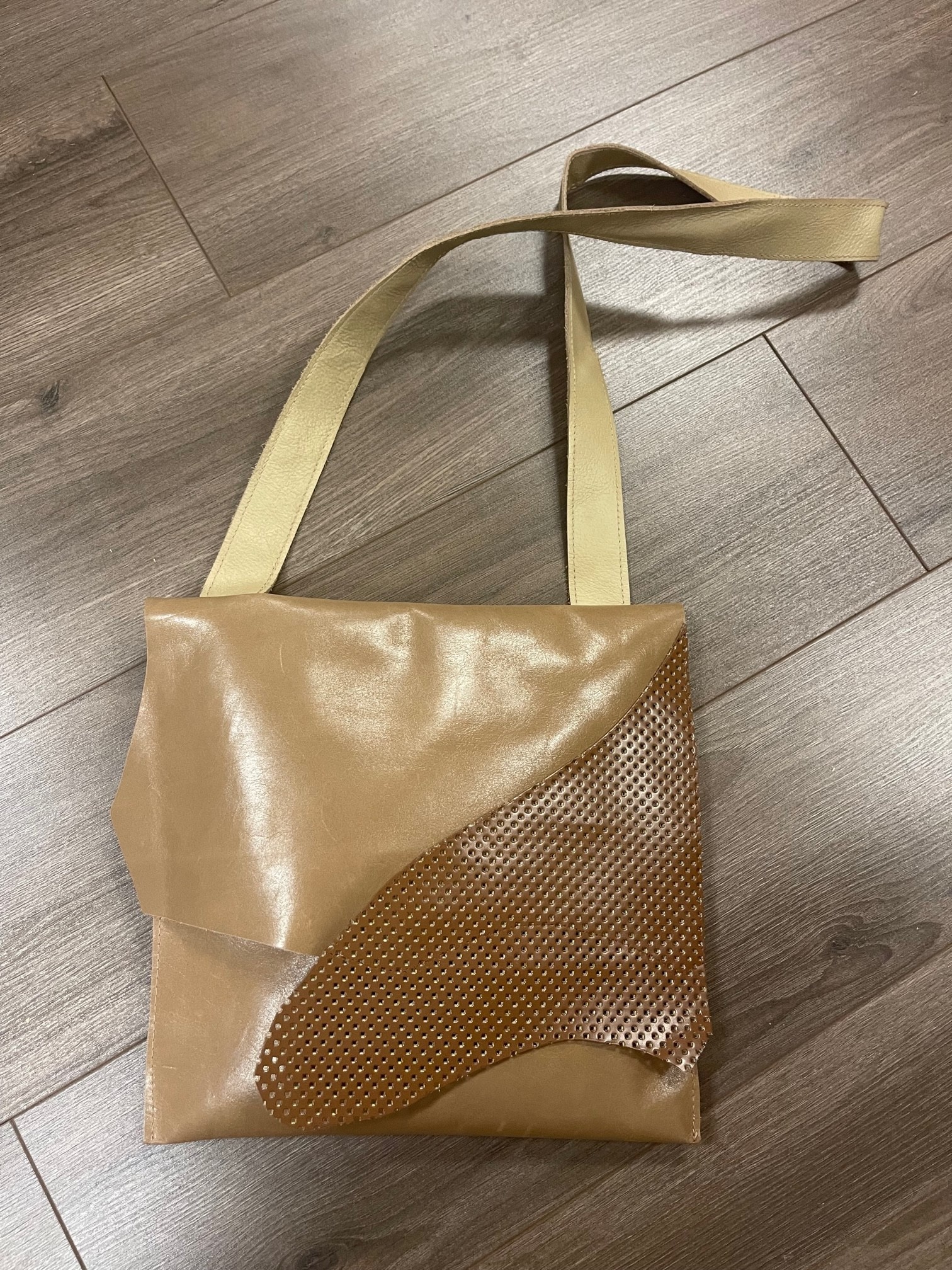 H Bronze Flap Bag