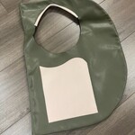 Olive and Baby Pink D Bag