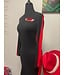 ΔΣΘ DST Black /Red Side Stripe Dress
