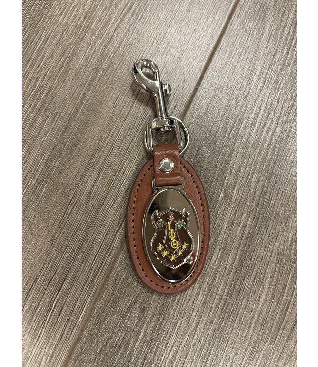 ΙΦΘ Leather Keychain