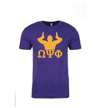 ΩΨΦ Hooks Purple Tee
