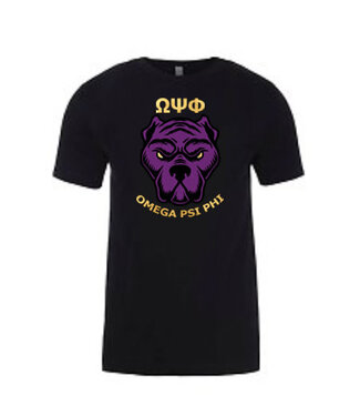 ΩΨΦ Dawg Black Tee