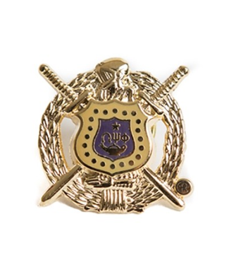 ΩΨΦ 3D Color Shield Pin