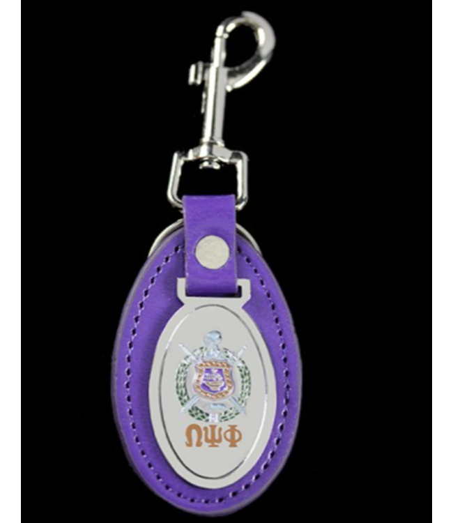 ΩΨΦ OPP Leather Fob Key Chain (FA25)