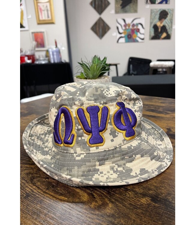 ΩΨΦ OPP Digi Camo Bucket Hat