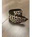 W Cowhide-Leather-Suede Cuffs