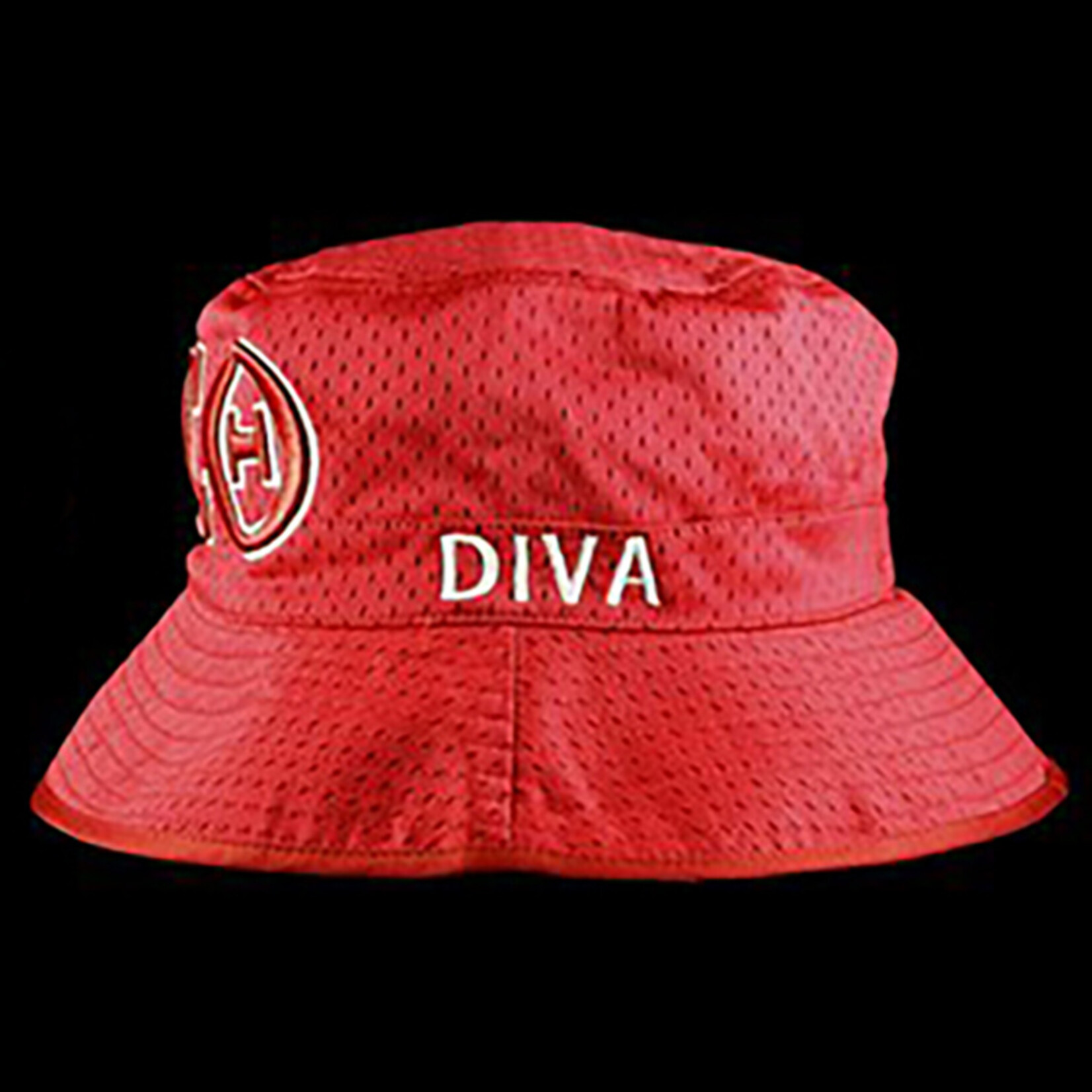 ΔΣΘ DST Red Mesh Embroidered Bucket Hat