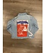 ΔΣΘ SALE DST Flawless Pearls Custom Painted Jean Jacket (MD) (FA25)