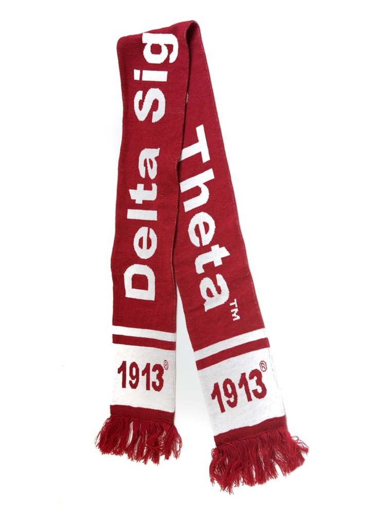 DST Knit Scarf Red  (I2)(FA24)