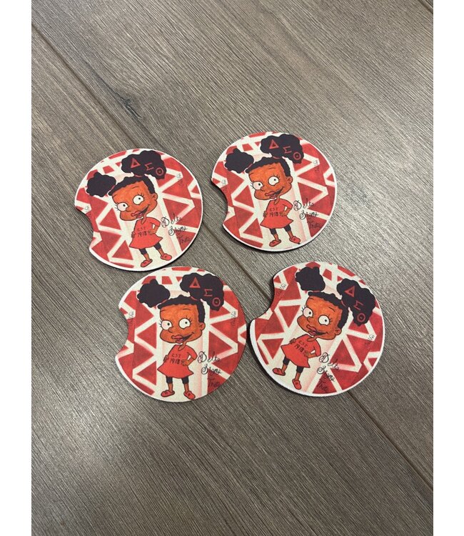 ΔΣΘ DST Car Cupholder Pad