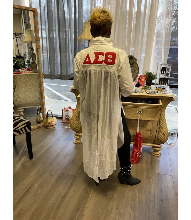 ΔΣΘ DST White Dress shirt with Chiffon Back (Q2)