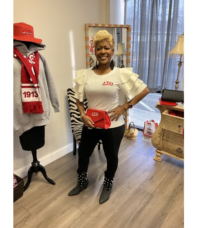 ΔΣΘ DST Cream  Butterfly Top (red or white logo) 2025