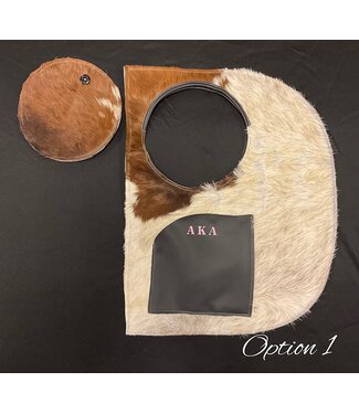 ΑΚΑ AKA Embroidered Cowhide D Bag