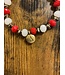 ΔΣΘ DST Gold “Δ” Charm beaded bracelet (FA24)