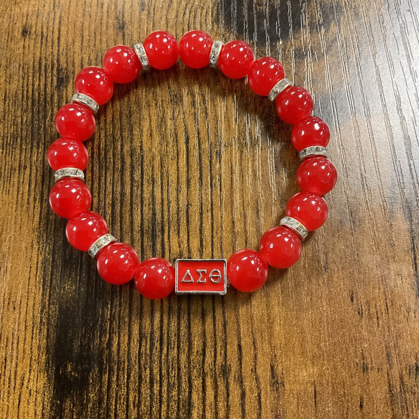 ΔΣΘ DST Red Bead Bracelet