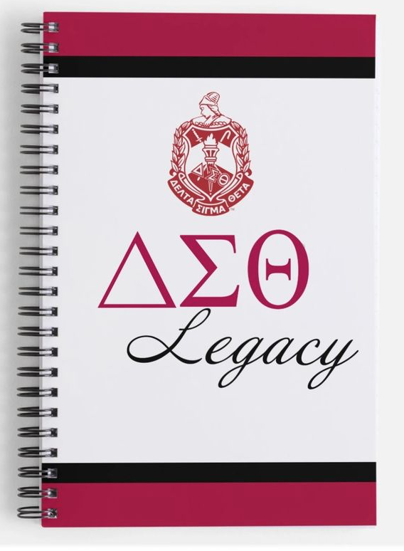 Delta Sigma Theta Red and White Ink Pen