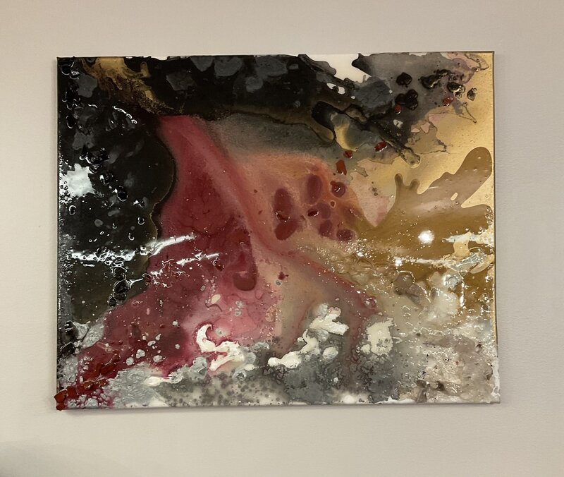 Resin and Crystals Painting