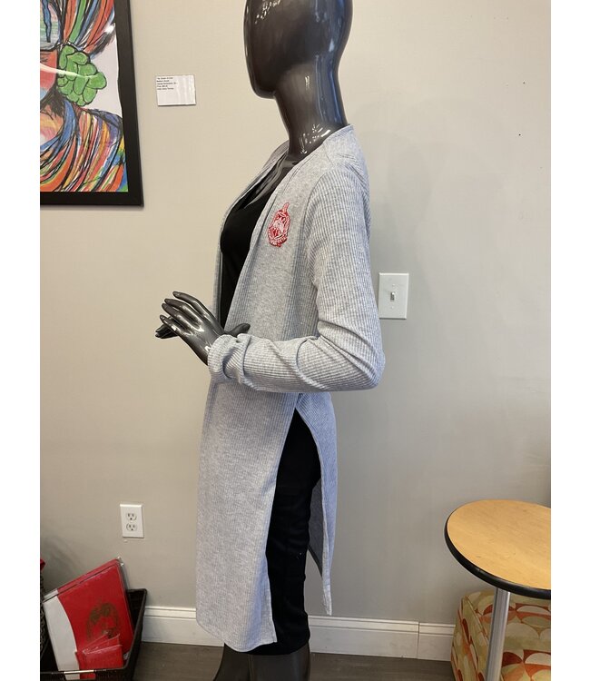 ΔΣΘ DST Long Gray Sweater w/Shield (LG) 2025