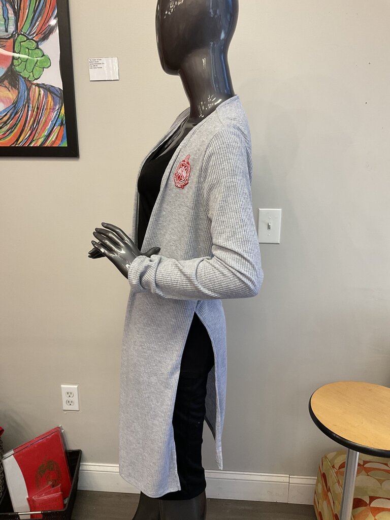 ΔΣΘ DST Long Gray Sweater w/Shield (LG) 2025