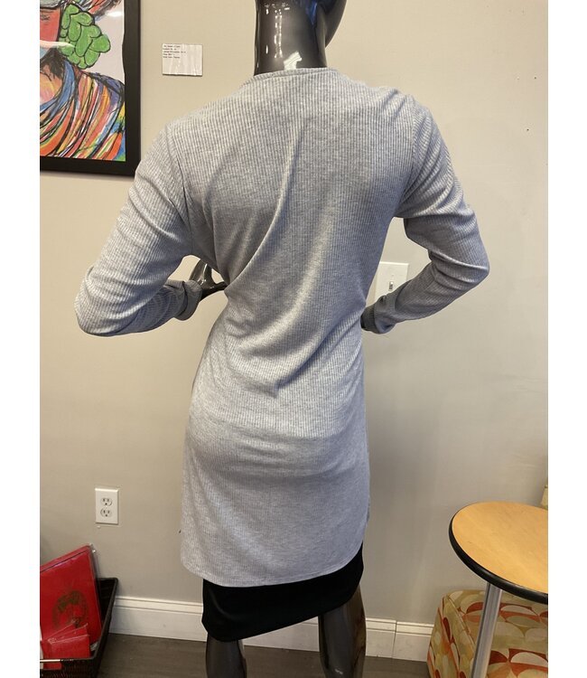 ΔΣΘ DST Long Gray Sweater w/Shield (LG) 2025