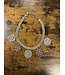 W Silver statement necklace