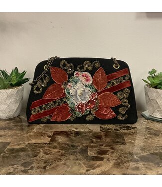W Floral Beaded Vintage bag
