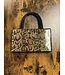 Snakeskin print collapsible clutch (FA24)
