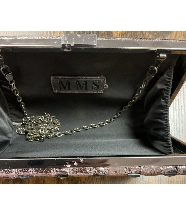 W Studded Silver Clutch (FA24)