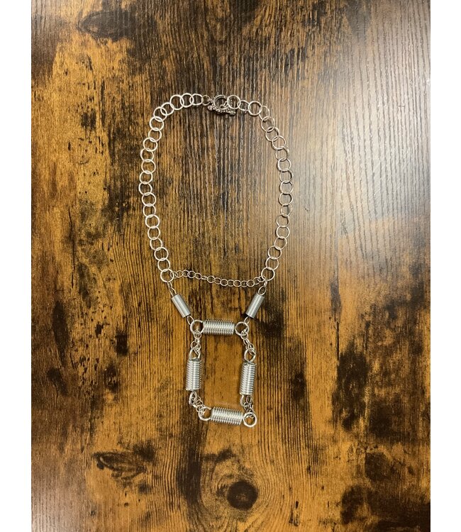W Spring Loaded handmade necklace