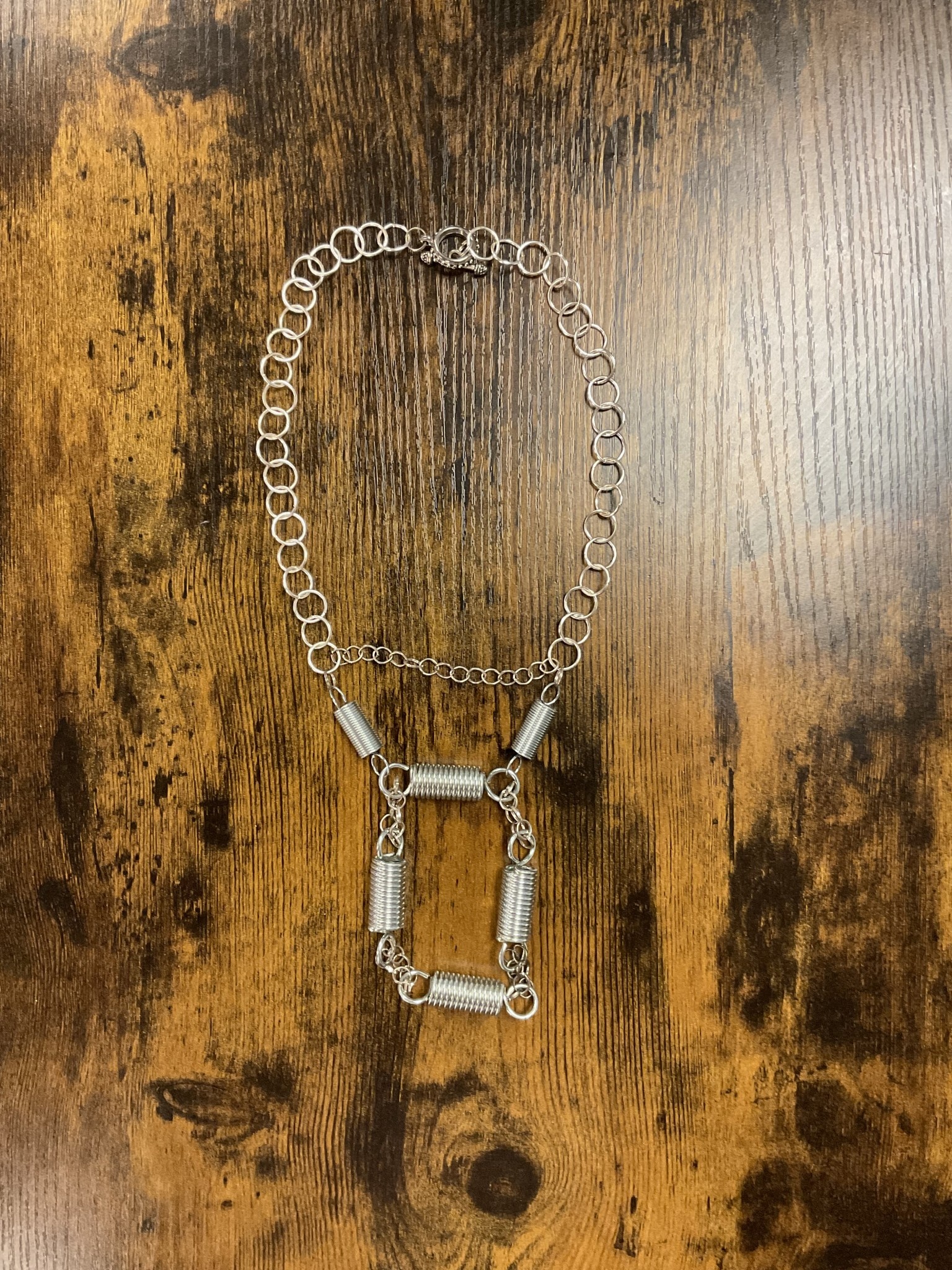 Spring Loaded handmade necklace