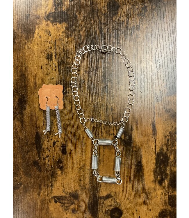 W Spring Loaded handmade necklace