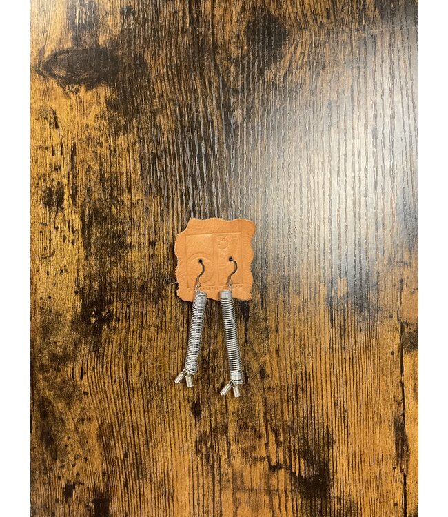 W Spring Loaded Handmade Earrings