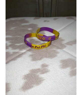 ΩΨΦ OPP Color-block Silicone Bracelet (FA25)
