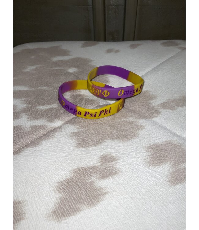 ΩΨΦ OPP Color-block Silicone Bracelet (FA25)