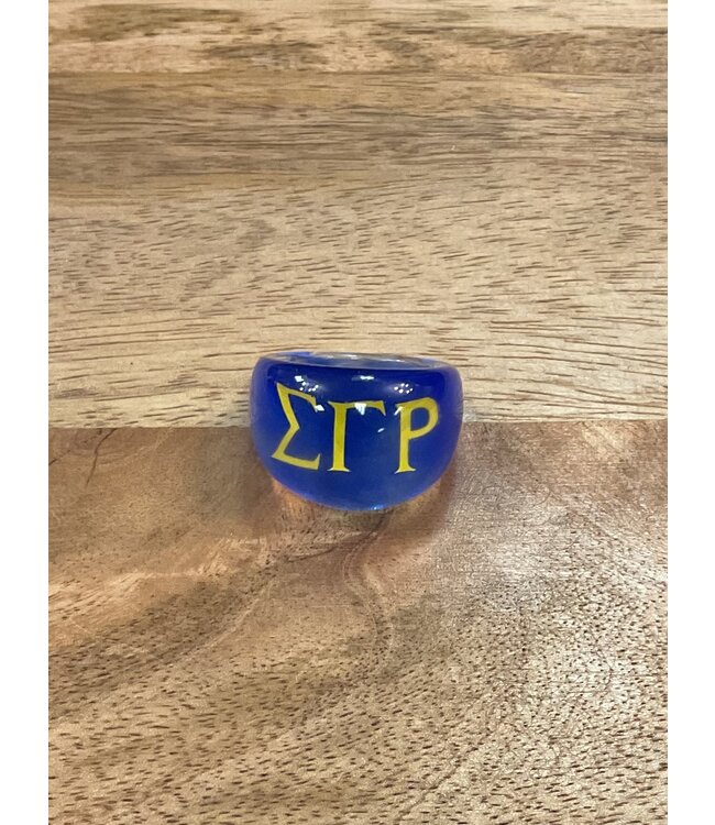 ΣΓΡ SGR Fun clear handcrafted rings