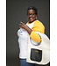 ΣΓΡ SGR Embroidered Cowhide D Bag with square/or rounded pocket (FA25)