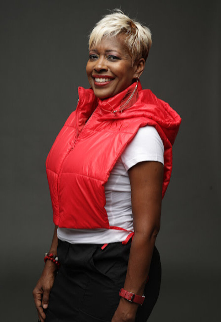 ΔΣΘ DST Red Puff Open Vest w/Hood 2025