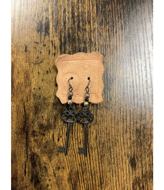 W “Lock and Key” Earrings