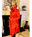 W Long Red Peacoat (Small)