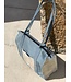Handmade Baby Blue Suede Tote