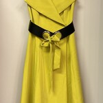 W Small Chartreuse Gold Dress (Midi length)