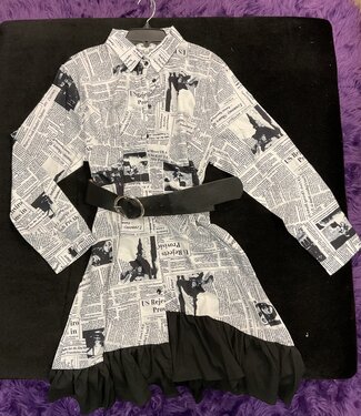 W Plus Newspaper Dress