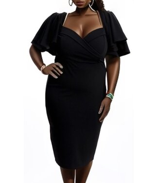 W Plus Black Dress