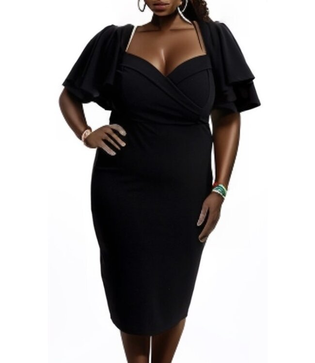 W Plus Black Dress
