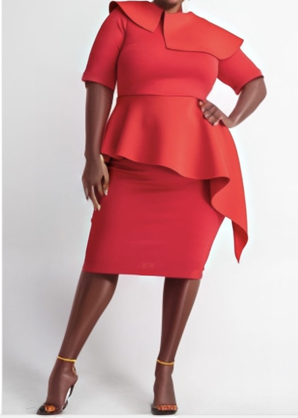 Curvy Red Dress size 3X