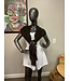 W Dark Brown Sequin Scarf