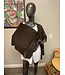 W Dark Brown Sequin Scarf